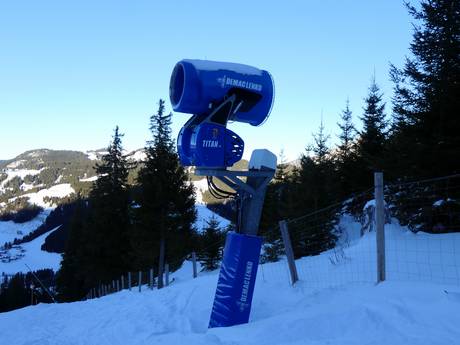 Fiabilité de l'enneigement Tannheimer Tal (vallée de Tannheim) – Fiabilité de l'enneigement Wannenjoch/Rohnenspitze – Schattwald/Zöblen